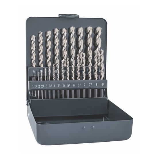 ALPEN Cobalt Drill Bit Set 25 Piece 1-13mm X 0.5 In Metal Case